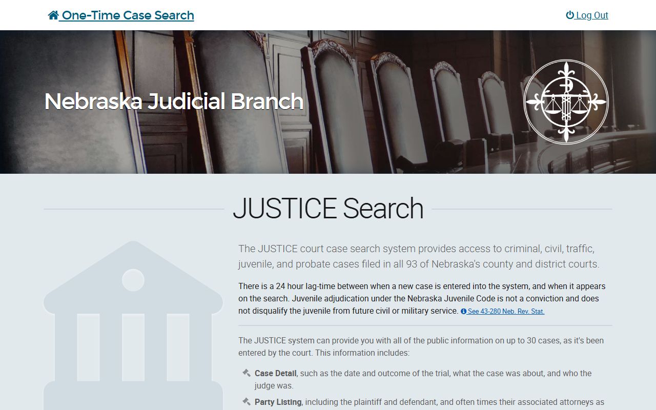 Stanton County court records after jail arrest JUSTICE one-time search